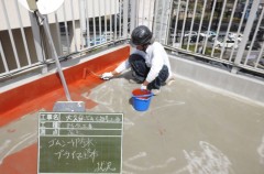 大久保ビル屋上シート防水工事